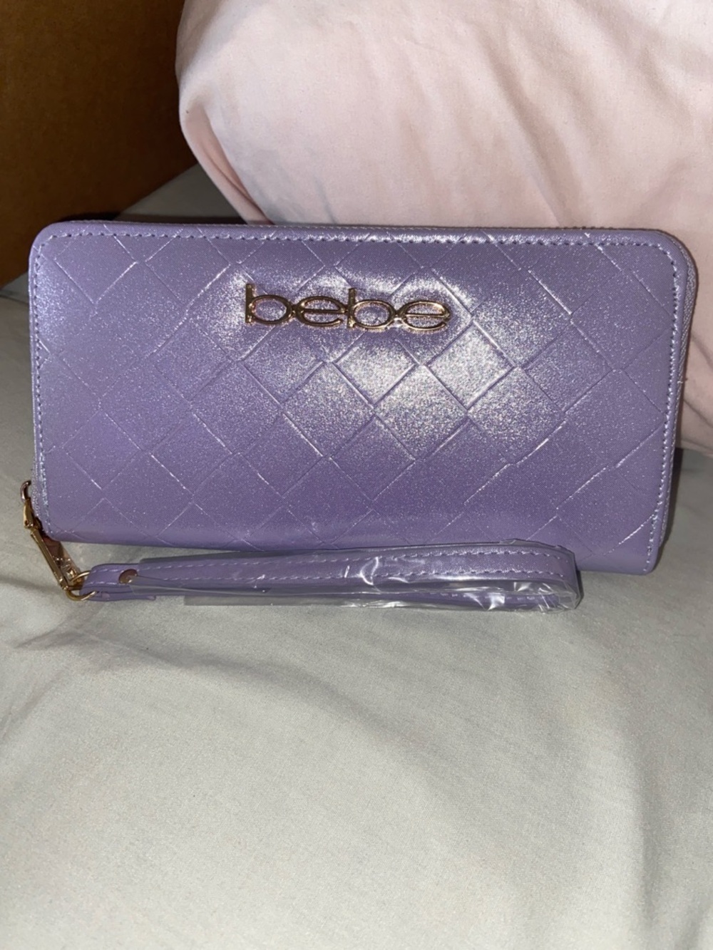 Bebe Metallic Jenna Wallet NWOT